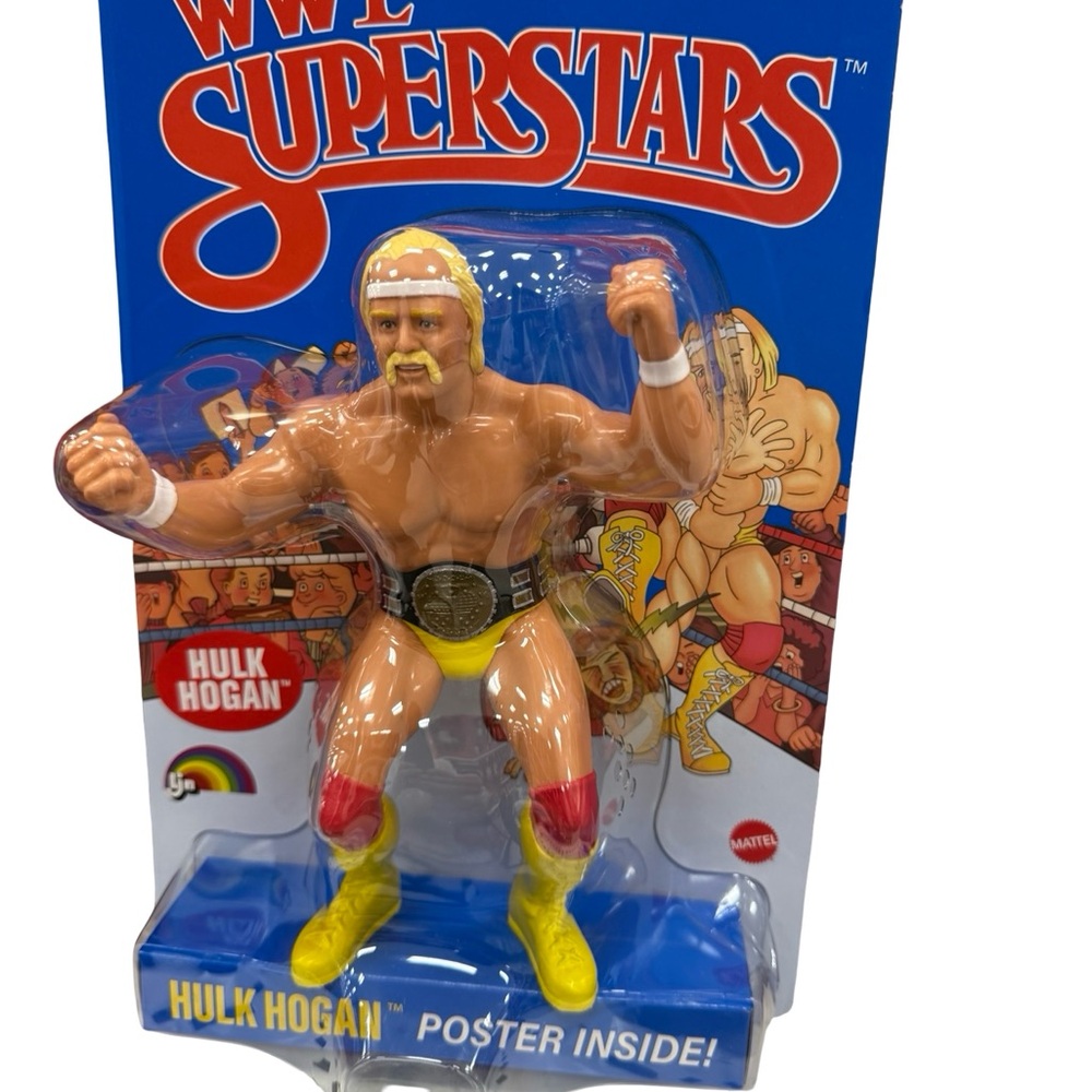 WWE LJN MATTEL SUPERSTARS HULK HOGAN ACTION FIGURE 1980s RETRO! DARK BLUE CHASE!
